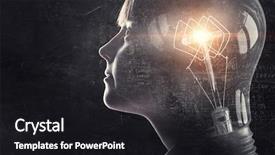  Presentation with kids brain - Presentation design consisting of brain kids - sha has bright mind mixed background and a black colored foreground