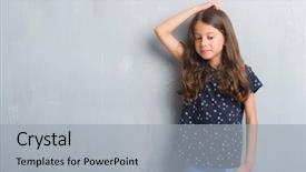  Presentation with open bible over grunge sandstone - Colorful PPT layouts enhanced with brain kids - young hispanic kid over grunge backdrop and a light gray colored foreground