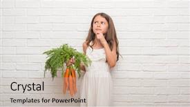  Presentation with thinking brain - Colorful PPT layouts enhanced with brain kids - young hispanic kid over white backdrop and a mint green colored foreground