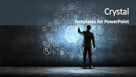  Presentation with best - Slide set consisting of brain leadership - my best marketing plan mixed background and a ocean colored foreground