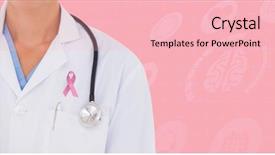  Presentation with breast cancer awareness month - Audience pleasing slide set consisting of brain love - doctor with breast cancer awareness backdrop and a lemonade colored foreground