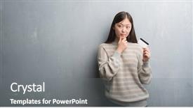  Presentation with medicina tradicional chinesa chinese herb - Beautiful slides featuring brain money - young chinese woman over grey backdrop and a gray colored foreground