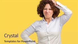  Presentation with businees - PPT theme with brain old people - beautiful middle ager senior businees background and a  colored foreground