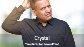  Presentation with thinking brain - PPT layouts enhanced with brain old people - handsome middle age arab business background and a  colored foreground