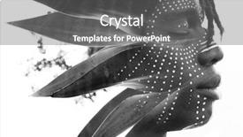  Presentation with brain - Slide deck featuring brain people - he is one with nature background and a gray colored foreground