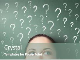  Presentation with brain - Beautiful PPT theme featuring brain people - young businessman with ideas backdrop and a gray colored foreground