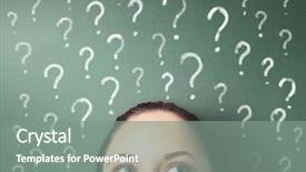  Presentation with creativity - Beautiful PPT theme featuring brain people - young businessman with ideas backdrop and a gray colored foreground