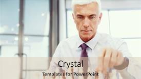  Presentation with chess - Slide set with brain power - businessman in office playing chess background and a  colored foreground