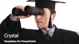  Presentation with future trends - Theme enhanced with brain prediction - portrait of a young man background and a black colored foreground