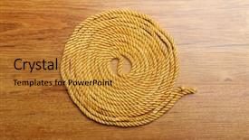  Presentation with hemp - PPT theme with brain security - ball of hemp rope background and a gold colored foreground