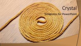  Presentation with hemp - Cool new slides with brain security - ball of hemp rope backdrop and a coral colored foreground