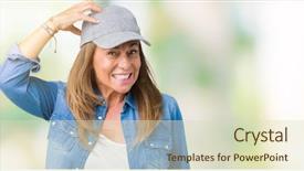  Presentation with arabian woman wearing hijab muslim - Colorful PPT theme enhanced with brain sports - beautiful middle age woman wearing backdrop and a soft green colored foreground