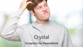  Presentation with sporty - Theme featuring brain sports - young handsome sporty man wearing background and a  colored foreground