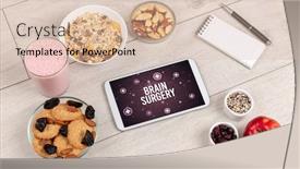  Presentation with brain surgery - Presentation theme having brain-surgery-concept-in-tablet background and a lemonade colored foreground