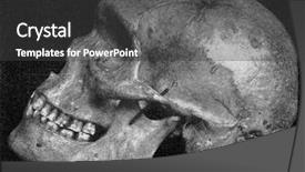  Presentation with primitive - Beautiful PPT layouts featuring brain teeth - side view of the same backdrop and a dark gray colored foreground