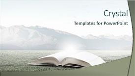  Presentation with growing tree - Colorful presentation design enhanced with brain trees - conceptual image with green tree backdrop and a sky blue colored foreground