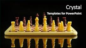  Presentation with chess board - Audience pleasing slides consisting of brain war - chess board and coins isolated backdrop and a black colored foreground