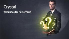  Presentation with brainwashing - PPT layouts with brainwashing - businessman holding a book background and a dark gray colored foreground