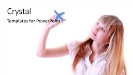  Presentation with paper hand drawn politics - Slide deck featuring brainwave - girl with paper airplane background and a white colored foreground