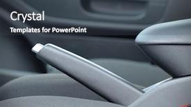 Presentation with car brake - Amazing PPT layouts having brake in car backdrop and a tawny brown colored foreground