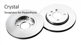  Presentation with brake - Colorful presentation enhanced with brake wheel backdrop and a white colored foreground