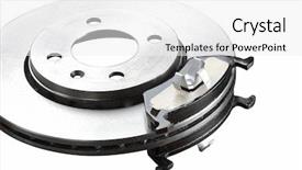  Presentation with wheel axle - Presentation theme enhanced with brake wheel background and a white colored foreground