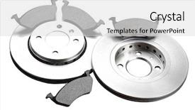  Presentation with brake - Presentation with brake wheel background and a light gray colored foreground