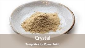  Presentation with rice bran - Presentation theme having bran for making japanese fermentation background and a coral colored foreground