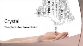  Presentation with corporate advertising - Amazing slides having branch company - concept or conceptual tree word backdrop and a  colored foreground