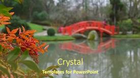  Presentation with japanese style - Slide set enhanced with pierre baudis japanese garden background and a tawny brown colored foreground