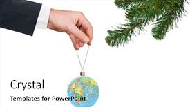  Presentation with baby jesus christmas rustic isolated - PPT theme enhanced with branching map - hand with earth and christmas background and a white colored foreground