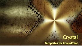  Presentation with cracked - Beautiful PPT layouts featuring brand architecture - abstract cracked metal design background backdrop and a tawny brown colored foreground