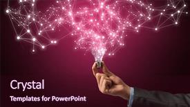  Presentation with new ideas - Beautiful PPT layouts featuring brand awareness - concept of new ideas backdrop and a wine colored foreground