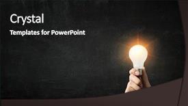  Presentation with new ideas - Beautiful presentation theme featuring brand awareness - concept of new ideas backdrop and a black colored foreground