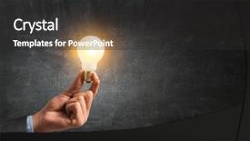  Presentation with new ideas - Cool new PPT layouts with brand awareness - concept of new ideas backdrop and a dark gray colored foreground