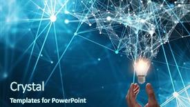  Presentation with new ideas - Slide deck featuring brand awareness - concept of new ideas background and a ocean colored foreground