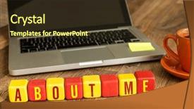  Presentation with personality - Colorful PPT layouts enhanced with personality profile - me written on a wooden backdrop and a tawny brown colored foreground