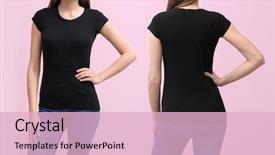  Presentation with design - Audience pleasing PPT layouts consisting of brand fashion - front and back views backdrop and a lemonade colored foreground