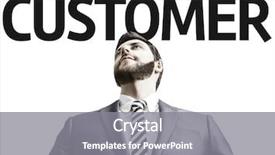  Presentation with customer loyalty - PPT layouts having brand loyalty - business man with the text background and a gray colored foreground