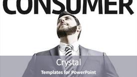  Presentation with brand loyalty - Audience pleasing PPT layouts consisting of brand loyalty - business man with the text backdrop and a gray colored foreground