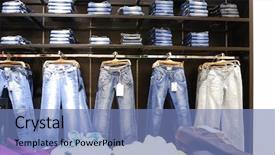  Presentation with mall - Beautiful PPT theme featuring brand names or recognizable faces backdrop and a  colored foreground