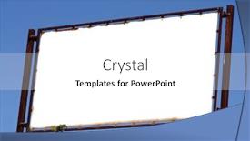  Presentation with blue sky - Amazing presentation theme having brand-new-billboard-in-blue backdrop and a white colored foreground