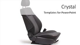  Presentation with car seat - Beautiful presentation design featuring brand new black car seat backdrop and a white colored foreground
