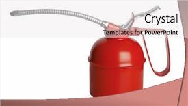  Presentation with lube oil - PPT theme enhanced with climate change - destruction of planet earth background and a black colored foreground.