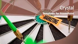  Presentation with positioning - Slide set with brand positioning strategies - marketing background and a coral colored foreground