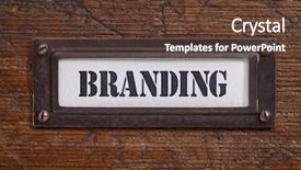  Presentation with branding - Cool new slides with brand related - branding - file cabinet label backdrop and a  colored foreground