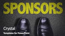  Presentation with shoes - Theme consisting of brand related - top view of business shoes background and a dark gray colored foreground