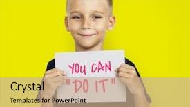  Presentation with brand - Beautiful slide set featuring brand your business - marketing concept backdrop and a coral colored foreground