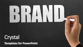  Presentation with personality - Audience pleasing presentation consisting of brand backdrop and a dark gray colored foreground