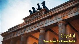  Presentation with e mc2 einstein s famous - Presentation theme consisting of brandenburg-gate-brandenburger-tor-famous background and a tawny brown colored foreground